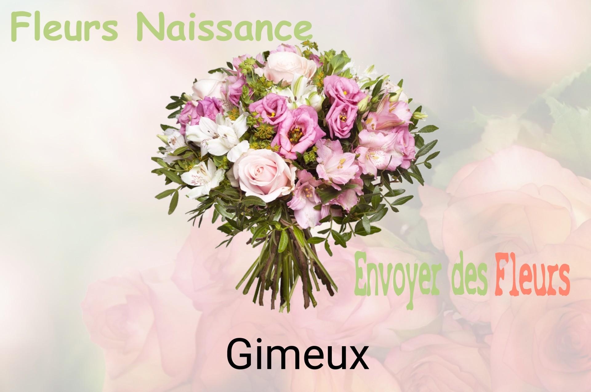 Bouquet de fleurs de naissance livré à Gimeux